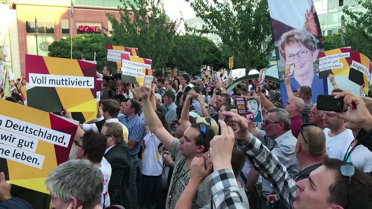 Merkel bei Wahlkampfauftritt in Brandenburg ausgepfiffen