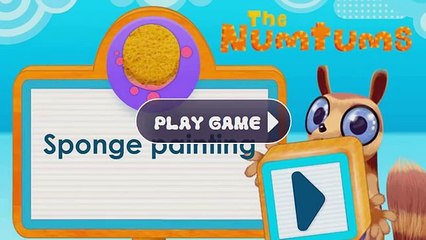 Divertido juego Juegos pintura esponja Numtums cbeebies