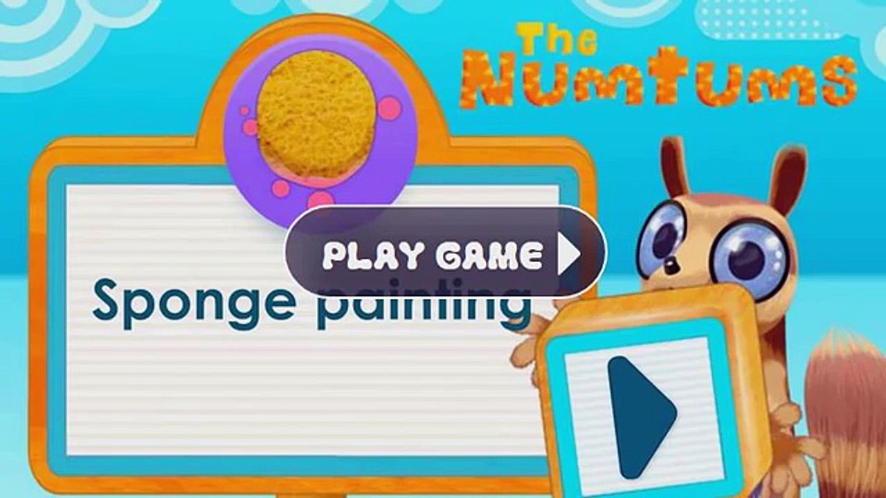 Divertido juego Juegos pintura esponja Numtums cbeebies