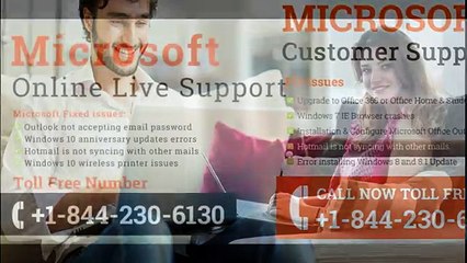 Assistance at Microsoft Customer Support+1-844-230-6130