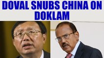 Sikkim Standoff: Doval response to China over Doklam is bang on | Oneindia News