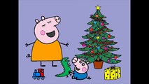 Navidad para colorear para Juegos Niños páginas cerdo árbol ► ► Peppa Peppa Peppa colores