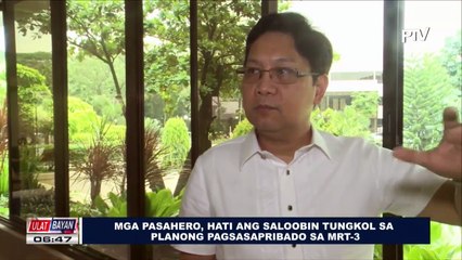 Mga pasahero, hati ang saloobin tungkol sa planong pagsasapribado sa MRT-3