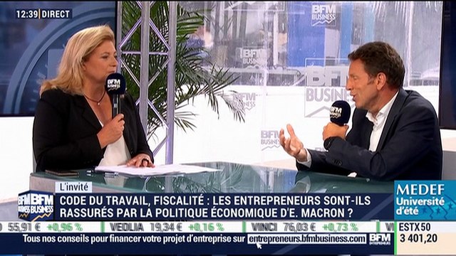 Loi Travail: Il faut accepter que c'est des changements culturels, du côté patrons et du côté représentants des salariés , Geoffroy Roux de Bézieux – 30/08