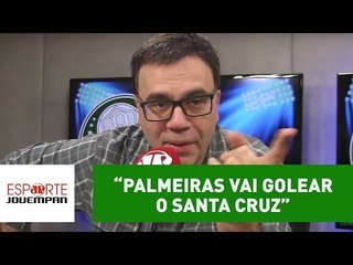 "Palmeiras vai golear o Santa Cruz... por 1 a 0", aposta Beting