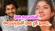 Natural Star Nani Riding A Bike With Heroine Sai Pallavi