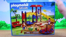 Barbie Kids Play at Playmobil Amusement Park Swings & Carnival Rides Frozen Kids Kelly Dol