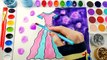 Pretty Dresses Coloring Page for Children to Learn Color with Glitter Watercolor Paint