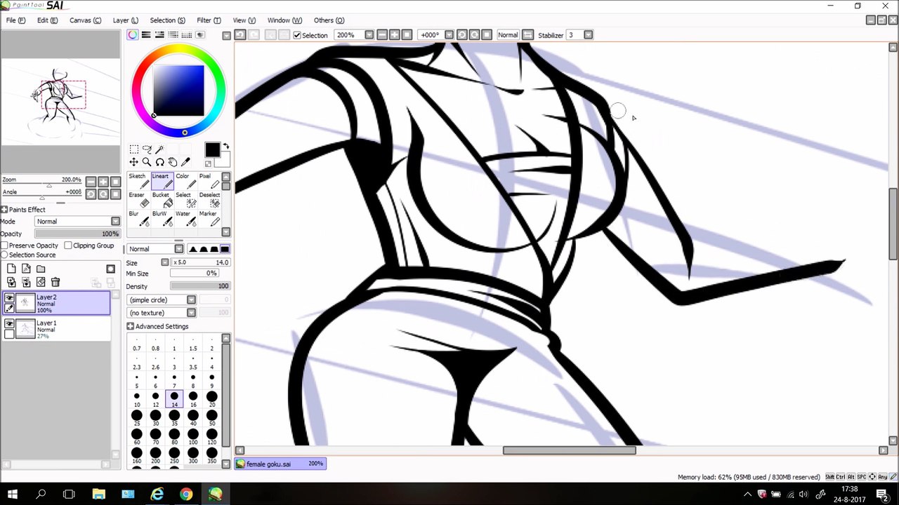 female goku (WIP video)