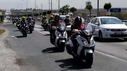 Silivri'den Yola Çıkan Trakya Motosiklet Kulüpler Birliği Üyeleri, Kırklareli'ye Geldi