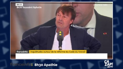 Nicolas Hulot avoue ne pas avoir voté pour Emmanuel Macron au premier tour de la présidentielle