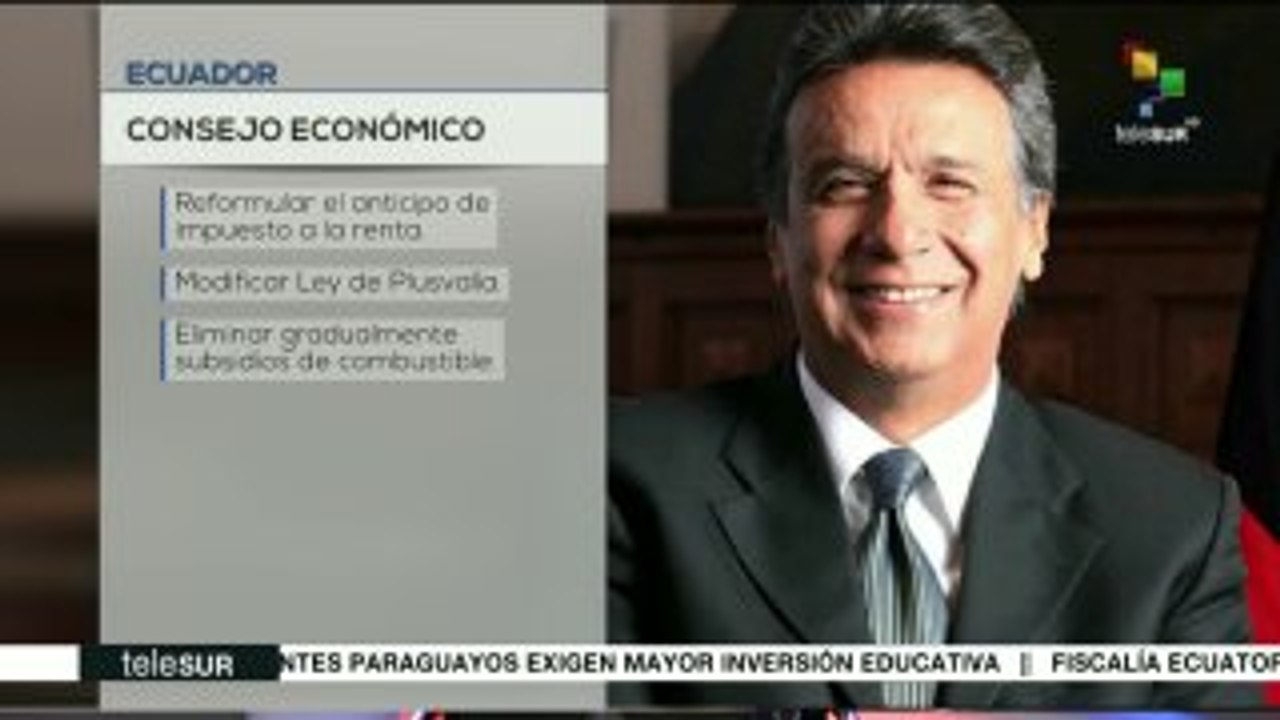 Lenín Moreno se reúne con representantes del sector financiero privado