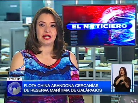 Flota China abandona cercanías de reserva marítima de Galápagos