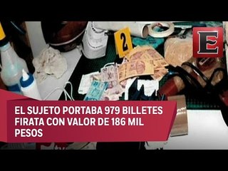 Detienen en la CDMX a falsificador de billetes