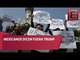 Capitalinos protestan por visita de Trump a México