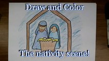 Un et un à un un à et débutants dessiner dessin facile pour Comment Nativité scène à Il tutoriel simple