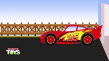 Disney Pixar CARS 3 TOYS GAME RACE Lightning McQueen vs Jackson Storm Learn Colors with Gu
