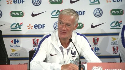 Foot - Elim. CM 2018 (H) - Bleus : Deschamps «Je ne suis pas en alerte»