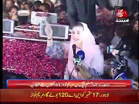 Maryam Nawaz Addressing PMLN Workers