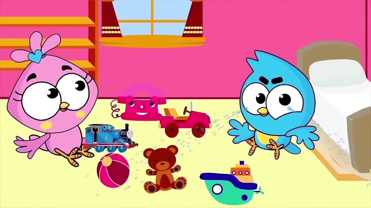 Birds Family Beetles in The Abdomen? Eps Cartoon Animation Nursery Rhymes by Arnold Thurlo