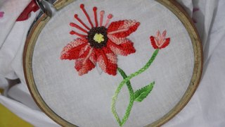 Hand Embroidery Design of  Cast on Stitch