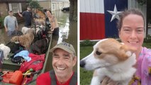 Woman risks her life to save 21 dogs during Hurricane Harvey. Help arrives in the nick of time