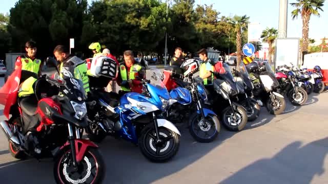 30 Ağustos Zafer Bayramı - Motosiklet Korteji Renkli Görüntüler Oluşturdu