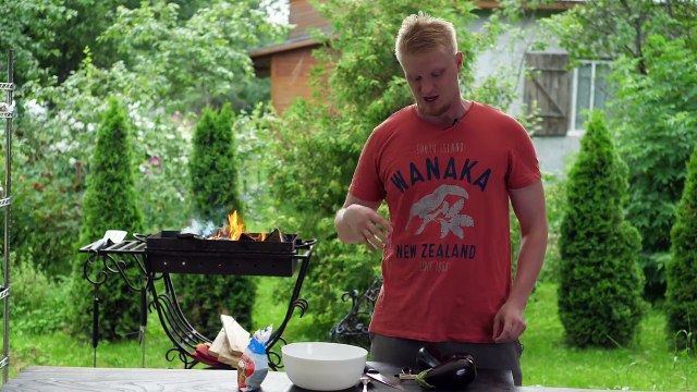 Баклажан на углях! Вах! Вкусный как мясо!