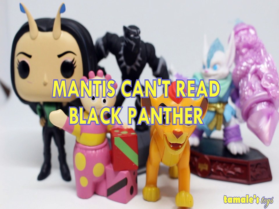 MANTIS CAN'T READ BLACK PANTHER GUARDIANS OF GALAXY 2 KION TOMBLIBOO HARD BOILED FLARE WOLF Toys BABY Videos, MARVEL, THE LION GUARD, IN THE NIGHT GARDEN , SKYLANDERS IMAGINATOR ,