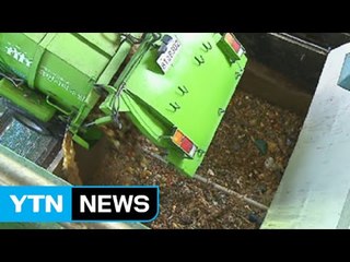 해양생물로 음식물 쓰레기 처리 / YTN