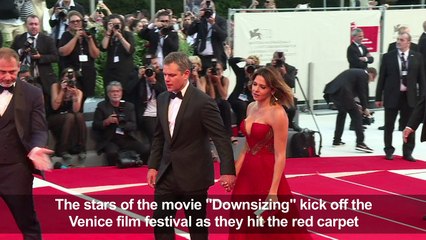 'Downsizing' stars walk Venice Film Festival red carpet
