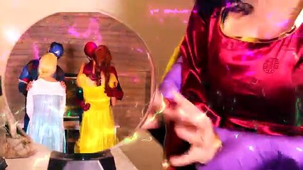 Spiderman & Frozen Elsa FIND NEW LOVE! w/ Joker Maleficent Pink Spidergirl Baby Police Sup