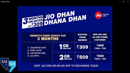 Tải video: JIO Dhan Dhana Dhan OFFER vs Summer Surprise OFFER | 303 vs 309 | JIO 4G PRIME Tariff Plan