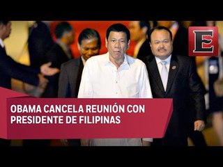 Obama es insultado por el presidente de Filipinas