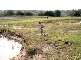 Ski nautique tiré par un quad