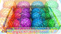 Learn Colors! Squishy Balls for Kids Microwave Finger Family Nursery Rhymes Play Doh Compi