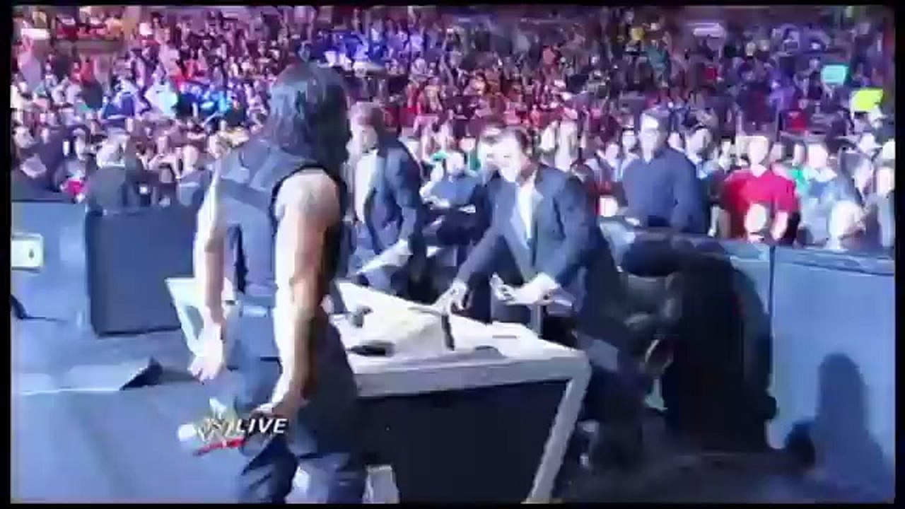 Brock Lesnar attacks the shield,saves Team Hell no and Nature Boy (Custom Fan Ma