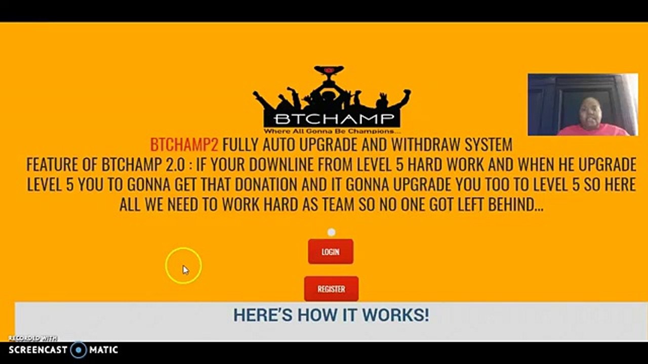 BTChamp 2.0 Automatic Withdraws - Automatic Upgrades - Automatic Payment Proofs