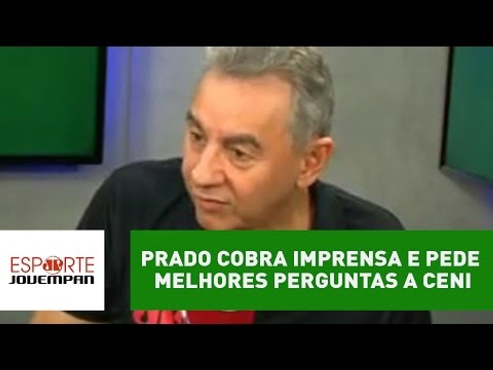 Flavio Prado cobra imprensa e pede melhores perguntas a Ceni