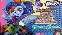 Video y Pony muñecas chica Sonata aria de la guitarra de rock Ecuestria arco iris desembalaje en el río