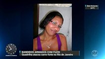 Mulher é atingida por tiro e morre em tentativa de assalto a carro-forte no RJ