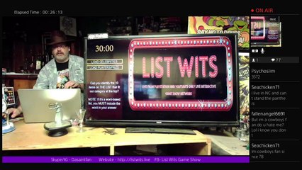 List Wits Game Show - 8/30/17 - Twitchy server issues, so it's DM for one night! (15)