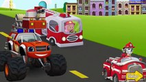 Firefighters Rescue Nick Jr | Paw Patrol Bubble Guppies Blaze and The Monster Machines | F