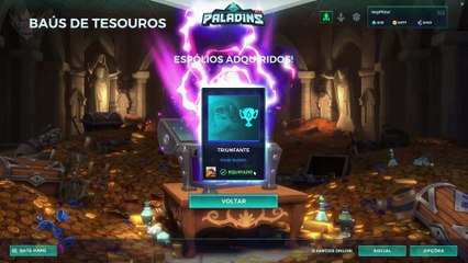 Abri 20 Baús no Paladins! - DEI MUITA SORTE!