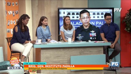 Panayam ng PTV kay B/Gen. Restituto Padilla kaugnay sa kasalukuyang lagay ng Marawi City