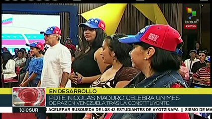 Maduro entrega sable del libertador Bolívar al pueblo de Palo Gordo