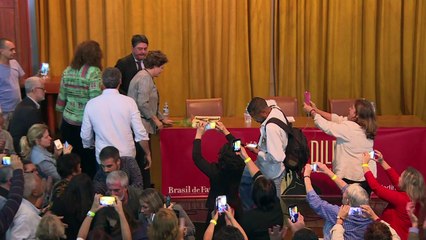 Ato lembra um ano do impeachment de Dilma Rousseff
