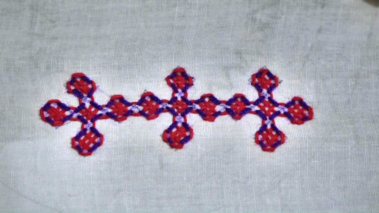 Hand Embroidery: Hand Stitch:Kolkatta Kutch Work / Sindhi Work / Gujrati Stitch