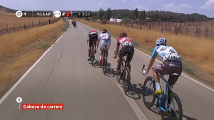 4 riders in the breakaway - Étape 13 / Stage 13 - La Vuelta 2017