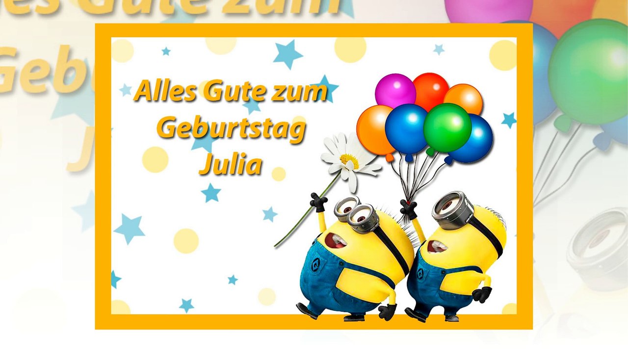 Alles Gute zum Geburtstag Julia